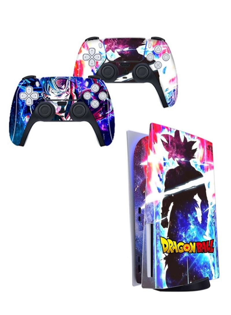 NIBEMINENT PS5 Console Skin & Controller Bundle - Playstation 5 Vinyl Sticker Decal Protection (Disc Version)  - Image 1