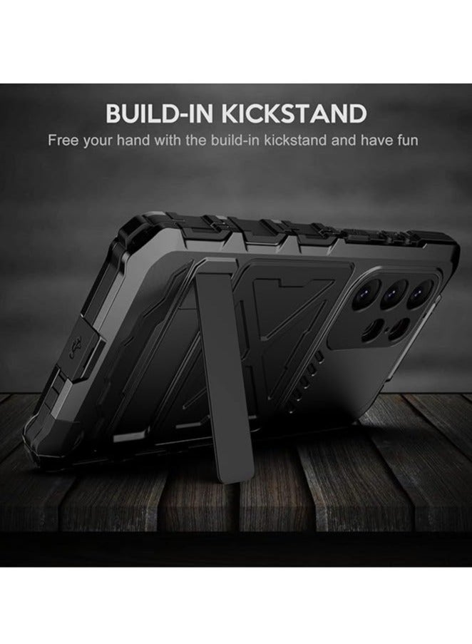 general The metal case is compatible with the Samsung Galaxy S24 Ultra, with a screen protector, with a metal stand, a sturdy full-body aluminum hard shell, for the Galaxy S24 Ultra - Image 4