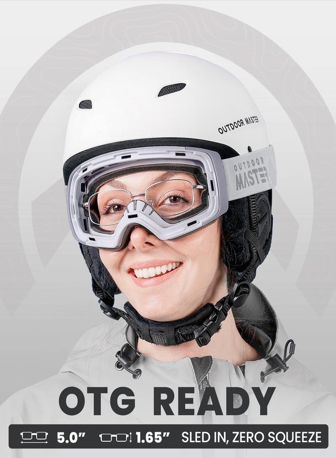اوت دور ماستر نظارات التزلج OutdoorMaster PRO - بدون إطار، عدسات قابلة للتبديل، حماية 100% من الأشعة فوق البنفسجية UV400، نظارات ثلج للرجال والنساء - Image 4