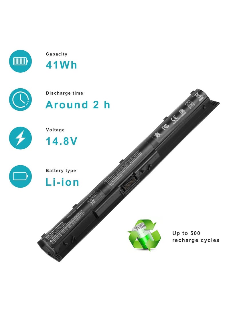 Max Power 800049-001 KI04 K104 Laptop Battery for HP Pavilion 15-ab 15-an 17-g 15t-ab100 17t-g100 17t-s100 cto Series 15-ab143cl 15-ab223cl 15-ab153nr 15-an044nr 14-ab166us 17-ab220nr 17-g133cl 800009-421 TPN-Q - Image 3