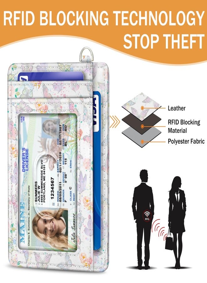 Yonlevres Credit Card Holder Slim Wallet, RFID Wallet Women Front Pocket Small Card Holder, Travel Card Case with ID Window PU Leather Cute Funny Thin RFID Blocking Card Organizer Gifts Girls Ladies - Image 5