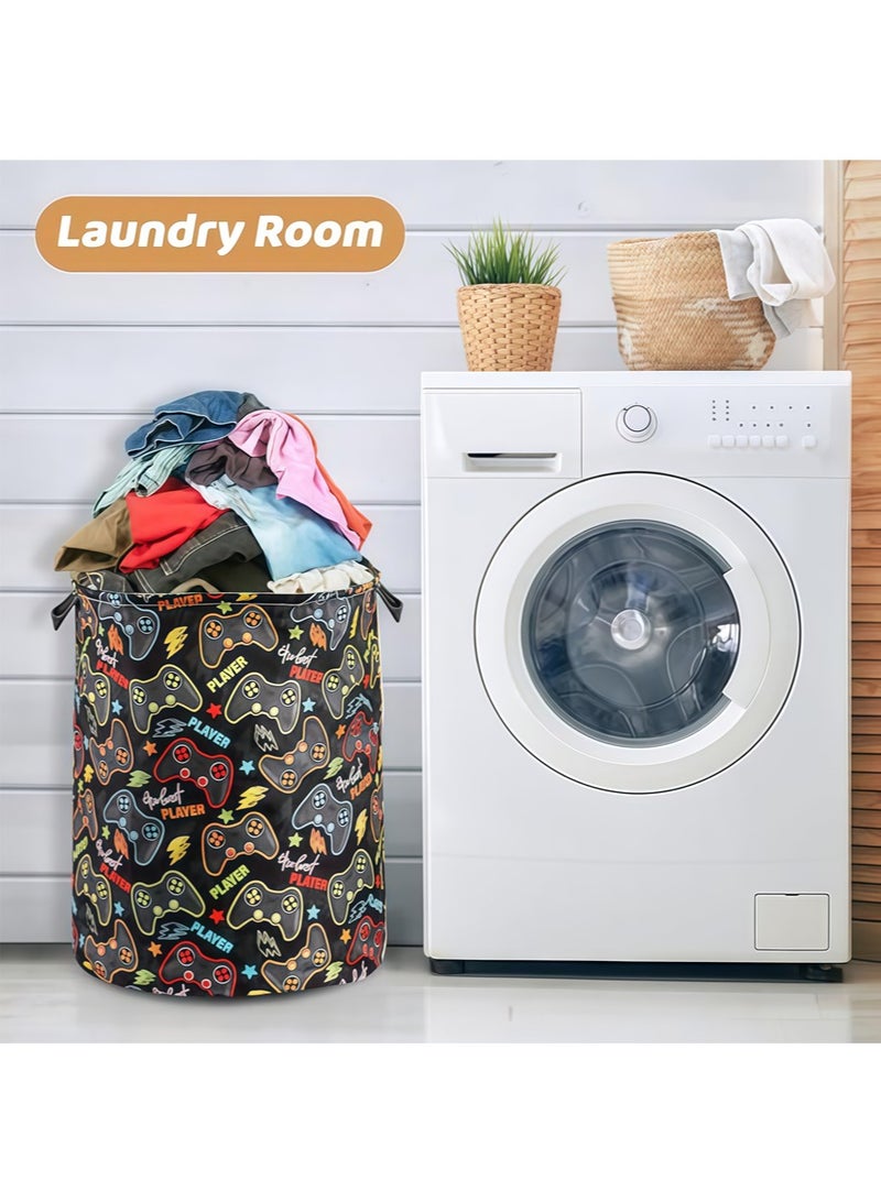 Leon Home Cotton and linen + waterproof inner woven laundry basket, dirty clothes basket, freestanding laundry basket, suitable for bathroom and bedroom with handle handmade - Image 5