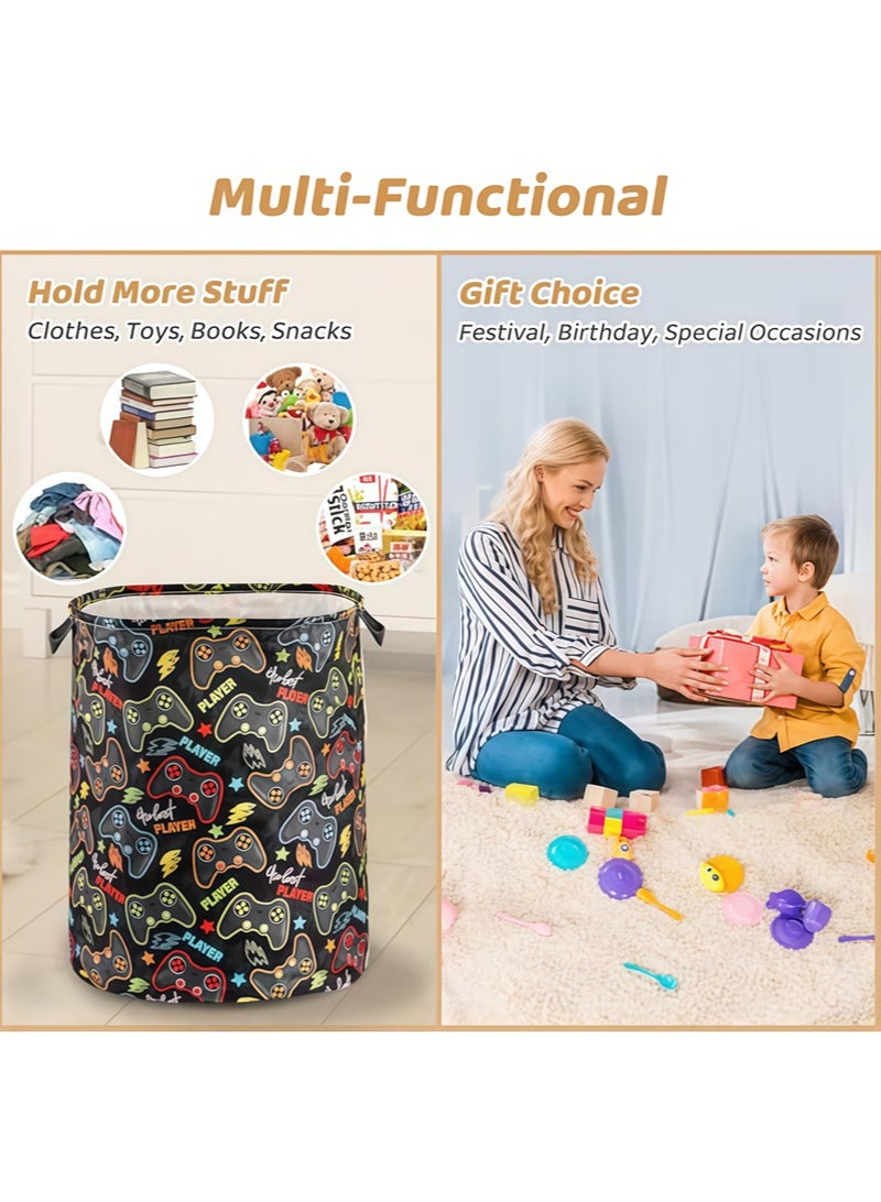 Leon Home Cotton and linen + waterproof inner woven laundry basket, dirty clothes basket, freestanding laundry basket, suitable for bathroom and bedroom with handle handmade - Image 4