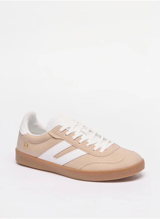 Flora Bella By Shoexpress Panelled Low Ankle Lace-Up Sneakers