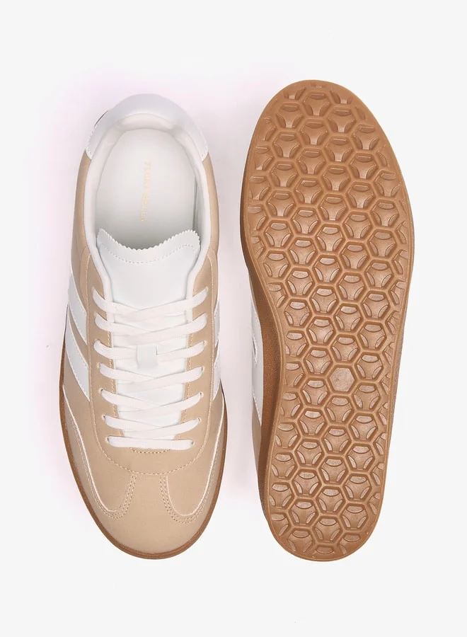 فلورا بيلا من شو إكسبرس Panelled Low Ankle Lace-Up Sneakers