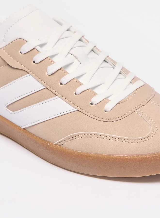 فلورا بيلا من شو إكسبرس Panelled Low Ankle Lace-Up Sneakers