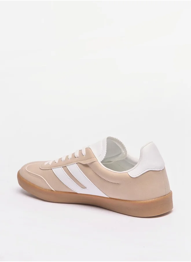 Flora Bella By Shoexpress Panelled Low Ankle Lace-Up Sneakers