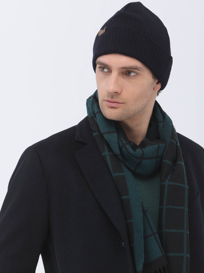Kip Navy Blue Woven Coat  - Image 5