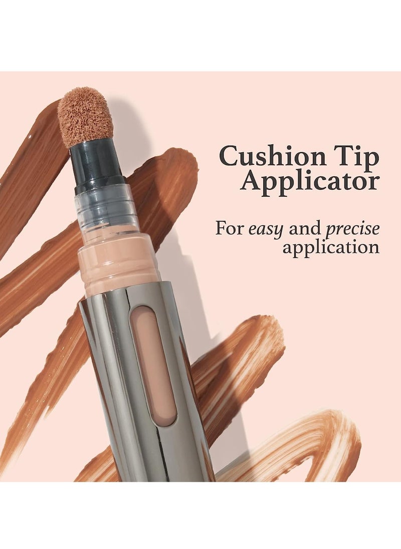 SYOSI Cushion Complexion Multitasking Skin Perfecter Concealer, Foundation, Brightener, Contour Stick Infused with Turmeric Buildable Medium to Full Coverage Natural Finish  - Image 5