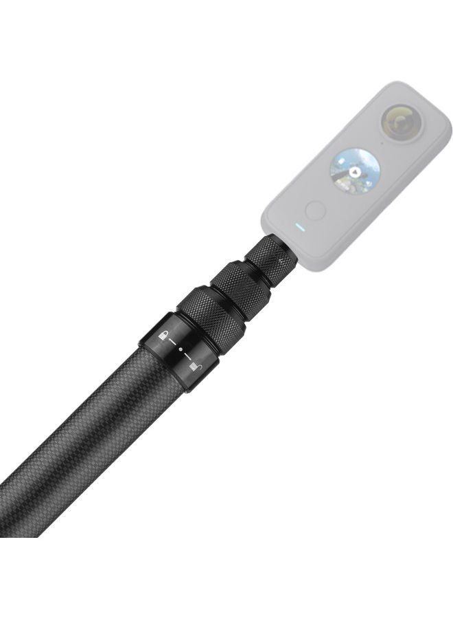 High Quality Carbon Fiber Selfie Stick Adjustable Extension Pole (Black) - Image 4