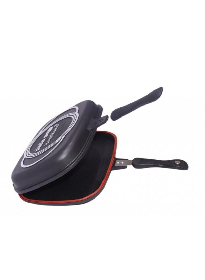 Home Master Home Master Black Cast Iron Double Skillet  - Image 2