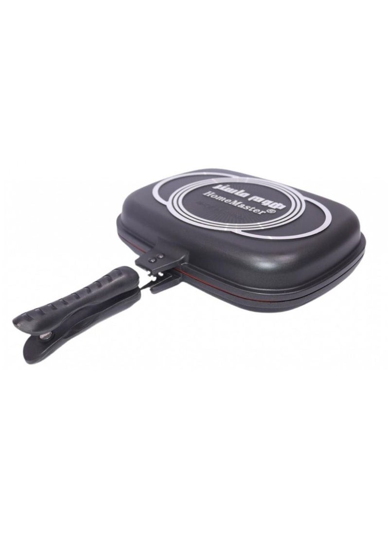 Home Master Home Master Black Cast Iron Double Skillet  - Image 1