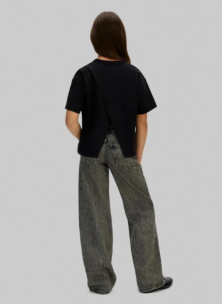 Calvin Klein Jeans Youth logo Crew Neck T-Shirt