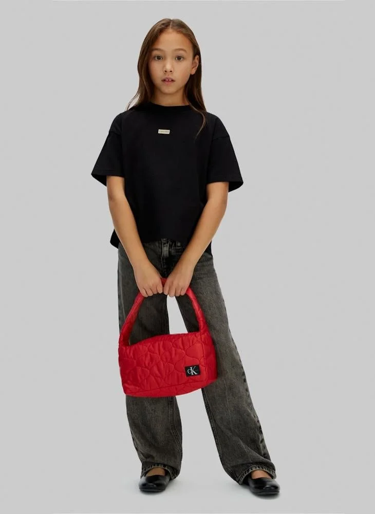 Calvin Klein Jeans Youth logo Crew Neck T-Shirt