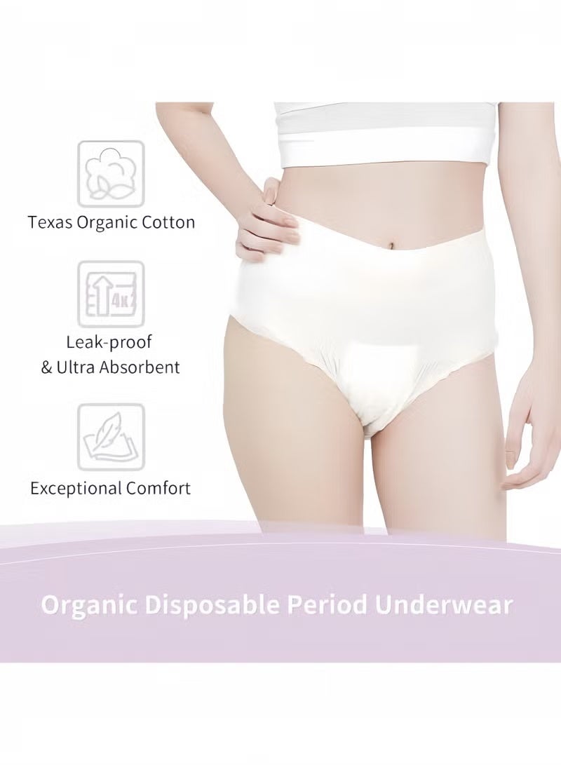 شين يانشي 42 Counts Overnight Period Panties, High Absorbency Cotton Covered Overnight Comfort, Discreet and Leakproof for Period, Postpartum, and Incontinence - Image 2