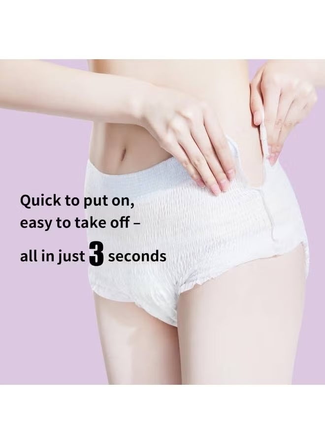 شين يانشي 42 Counts Overnight Period Panties, High Absorbency Cotton Covered Overnight Comfort, Discreet and Leakproof for Period, Postpartum, and Incontinence - Image 3