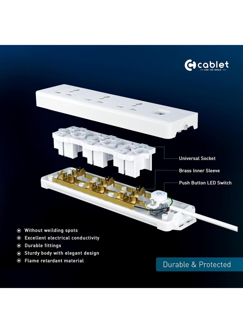 Cablet Cablet 301018 3Socket 2500W Extension Board with 18M Cable  - Image 3
