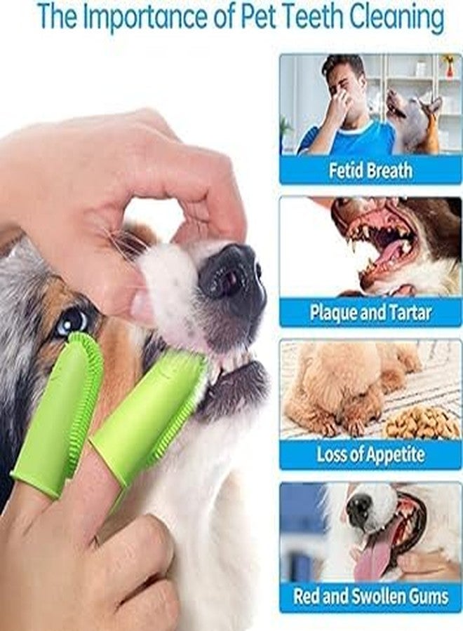 TWINZEN 3 Sided Head & Double Finger Dog Toothbrush | Non-Slip Finger Toothbrush | Pet Teeth Cleaning Set with Soft Bristles for Easy Dental Care | Suitable for Large to Small Dog, Cat, Pet Supplies - Image 3