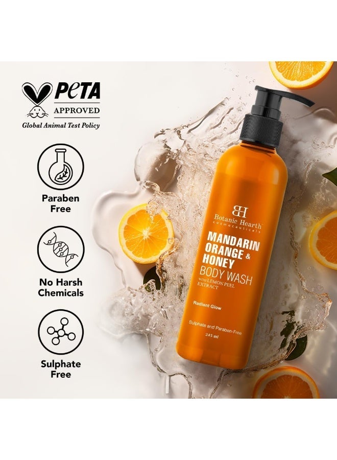 Botanic Hearth Mandarin Orange & Honey Body Wash with Lemon Peel Extract for a Radiant Glow | Sulphate & Paraben Free | Suitable for All Skin Types | Shower Gel for Men and Women| 245ml - Image 5