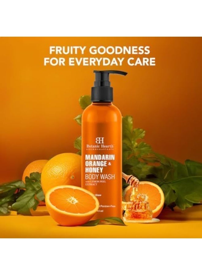 Botanic Hearth Mandarin Orange & Honey Body Wash with Lemon Peel Extract for a Radiant Glow | Sulphate & Paraben Free | Suitable for All Skin Types | Shower Gel for Men and Women| 245ml - Image 2