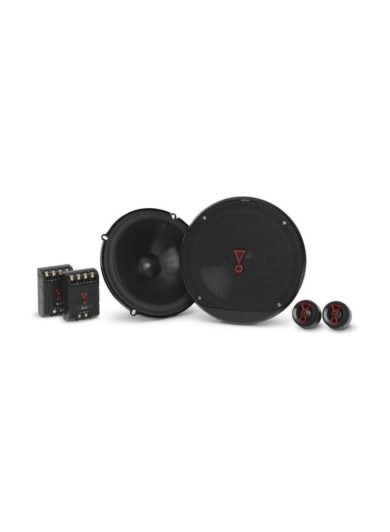 JBL Stage3 607C 2-Way Component Car Speakers Set - 250 Watt JBL Pro Sound Car Audio Components System with 6.5 inch Speaker and separate Tweeter - Black - Image 1