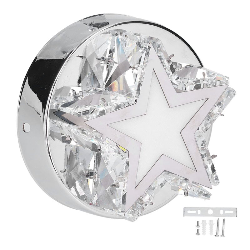 Star Shape Ceiling Lamp Stainless Steel Modern White Light Fixture for Kitchen and Bathroom - Image 2