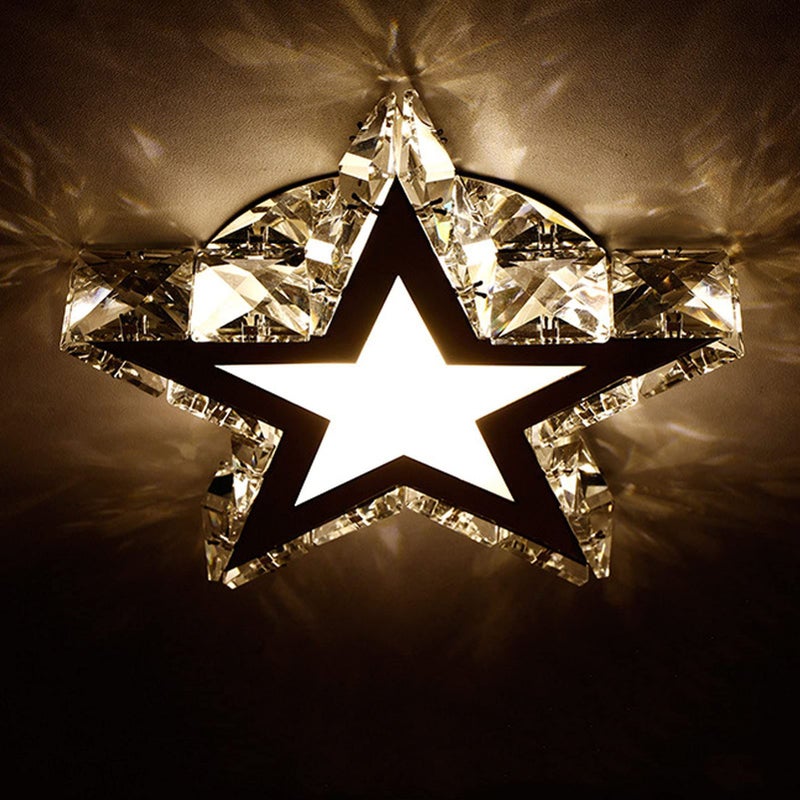 Star Shape Ceiling Lamp Stainless Steel Modern White Light Fixture for Kitchen and Bathroom - Image 5