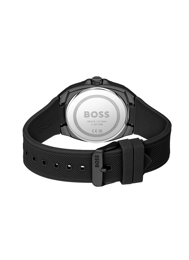 HUGO BOSS Men's Analog Tonneau Shape Leather Wrist Watch 1514140 - 41 Mm  - Image 3