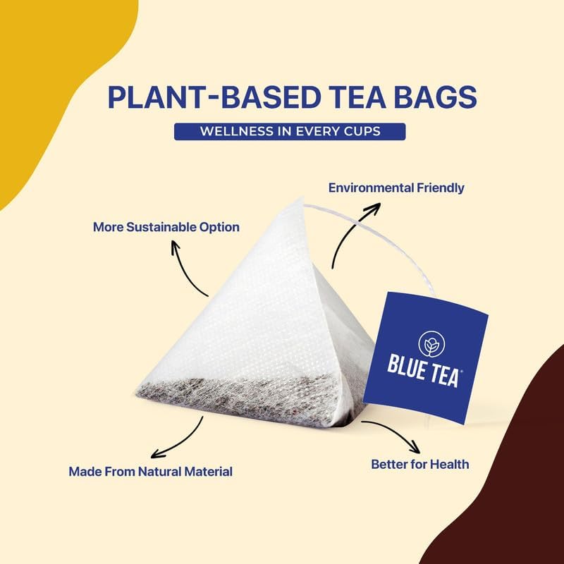 BLUE TEA شاي الأعشاب بالفلفل الكركم الغني بالكركمين - Image 4