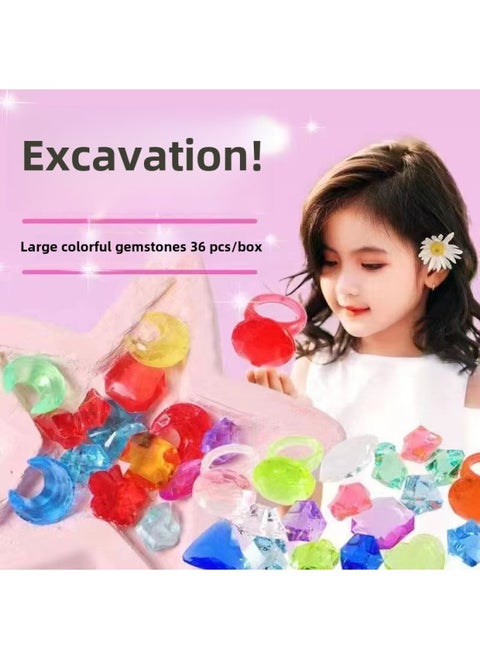 Pinot Archaeological Site Edition Digging Ultraman Beast Blind Box Colorful Fairy Tale World Rainbow Digging Gems-Color:Live Version Of Colorful Gems (no Tools And Color Boxes