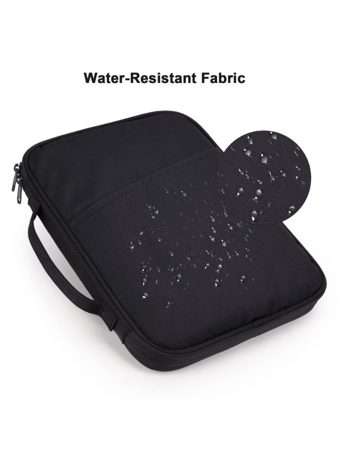 9-11 Inch iPad Carrying Case, Padded Travel Tablet Sleeve Bag for iPad Pro 11-in (M4), iPad 10.9 (10th Gen), iPad Air 11-in (M2), Galaxy Tab S9/S8 (Black-11) - Image 4