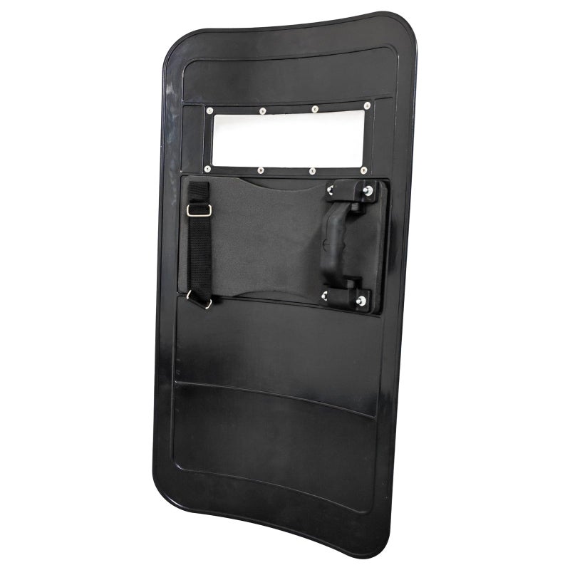 INTBUYING Rectangular Shield Security Shield Hand-held Six-Hole Foldable Grip 35 * 20 * 0.14 inch (500x900x3.5 mm) Black - Image 3