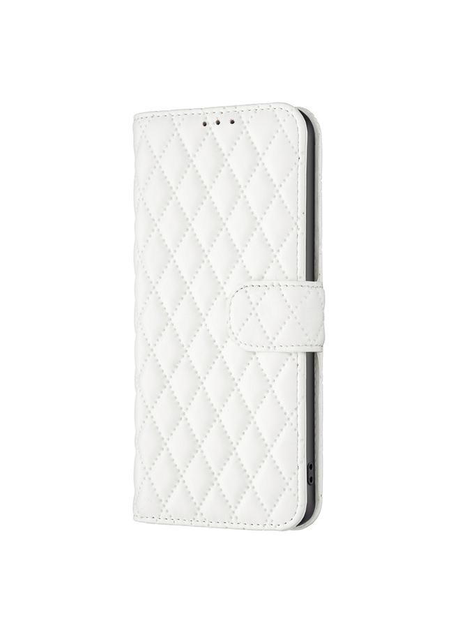 اس-توب جراب هاتف Realme C33 Diamond Lattice Wallet جلد قابل للطي - Image 2