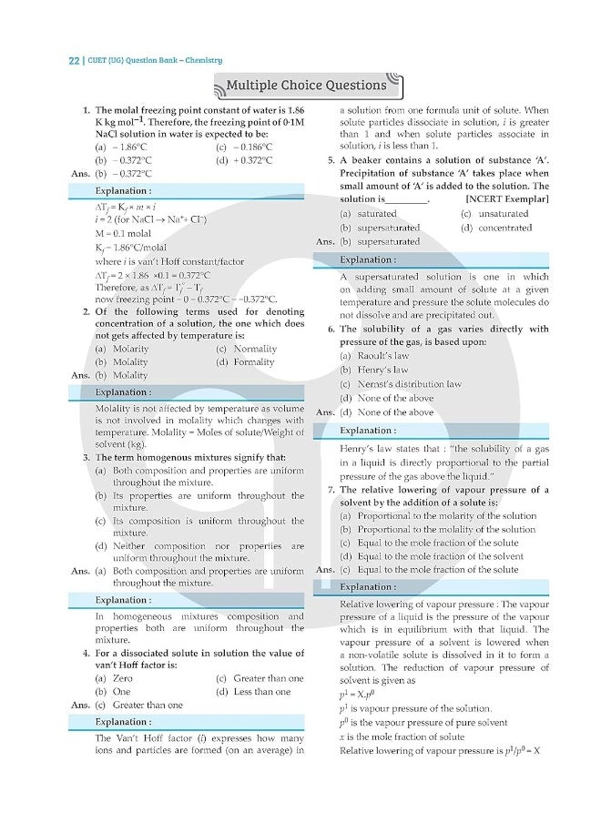 null - Oswal - Gurukul NTA CUET (UG) Chemistry Question Bank for Exam 2023 : 800+ MCQs with Chapterwise Theory, NCERT Questions & NCERT Exemplar, Common University Entrance Test Computer Based - Image 1