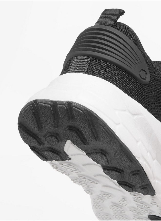 Kappa Boys' Logo Detail Sports Shoes with Hook and Loop Closure  - Image 5