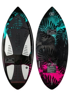RONIX RONIX WAKESURF - WOMEN'S CARBON AIR CORE 3 - SKIMMER (2024) - Black / Mint / Coral  - Image 1
