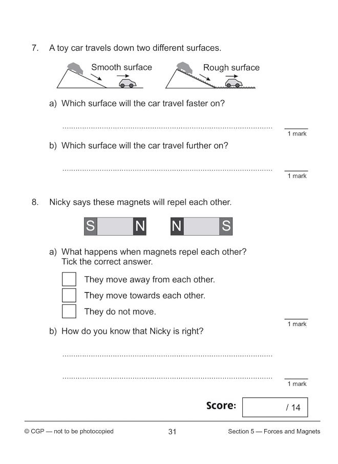 null - Coordination Group Publications Ltd (CGP) KS2 Year 3 Science 10-Minute Tests Year 3 Science) - Image 1
