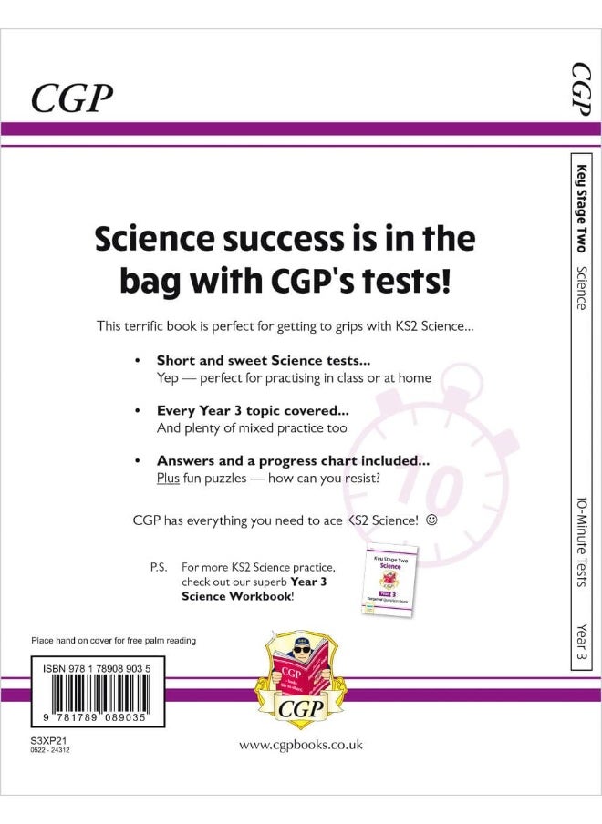 null - Coordination Group Publications Ltd (CGP) KS2 Year 3 Science 10-Minute Tests Year 3 Science) - Image 1