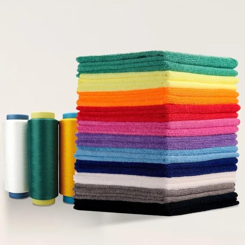 Showstopper Microfiber Cleaning Cloth,11 Pack Cleaning Rag,Cleaning Towels 250GSM (11 Colors, 40cm X 40cm) - Image 2