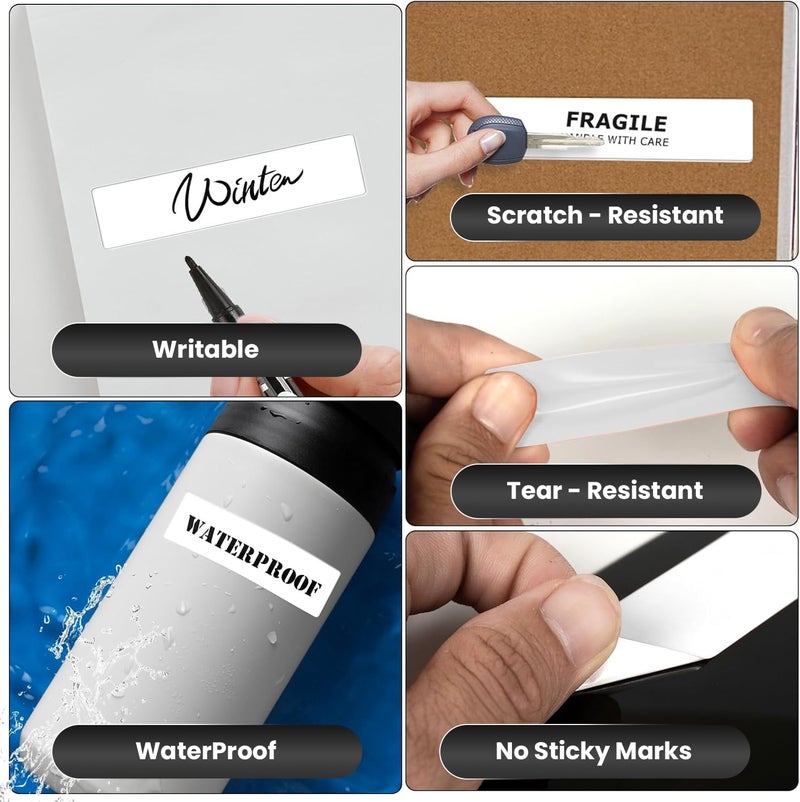 SEZNIK Waterproof, Non-Tearable, Sticky Thermal Lables, Label Roll, 2 inch Adhesive Thermal Labels for Label Printers (50mmx15mm - 500 Lables), 500 Labels - Image 2