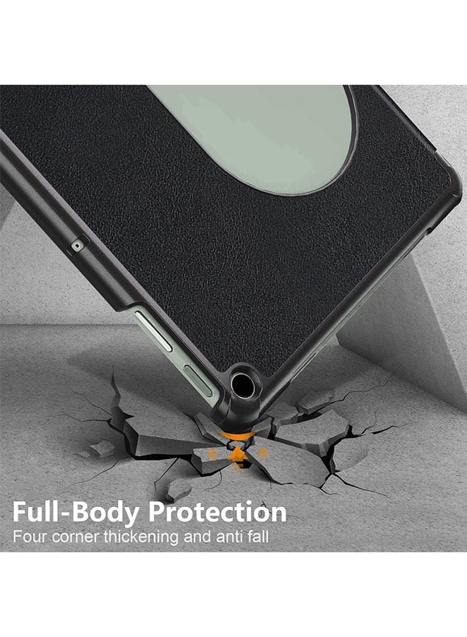 PU Leather Magnetic Stand Cover for Google Pixel Tablet Case 2023 New Tablet Cover Ultra Slim PU Leather Case (Black) - Image 3