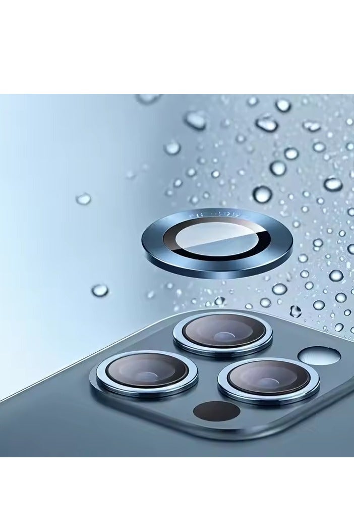 Tempered Glass Camera Lens Protector with Metal Ring – 9H Hardness, Scratch & Drop Protection, Case-Friendly for Dual/Triple Lens Phones - Image 3