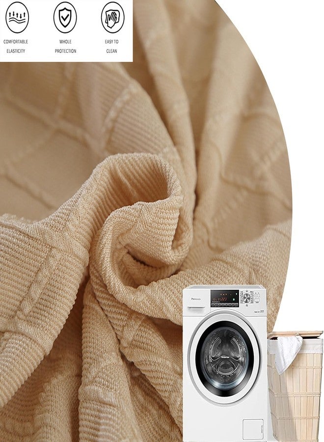 FUANGUI غطاء عثماني قابل للتمدد من فوانغوي، غطاء مقعد تخزين عثماني قابل للطي من الجاكار، غطاء مسند قدم، غطاء واقي لمسند القدم مع قاعدة مرنة، (80-110 سم، متوسط، 40) - Image 5