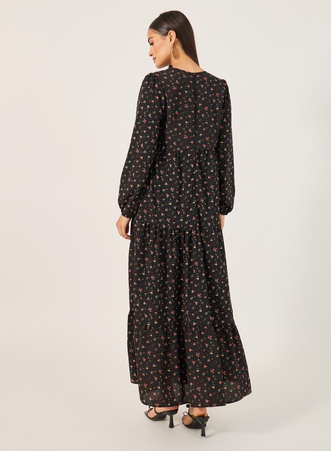 ستايلي فساتين سهرة نسائية بأكمام طويلة وطبعة كاملة - Image 3