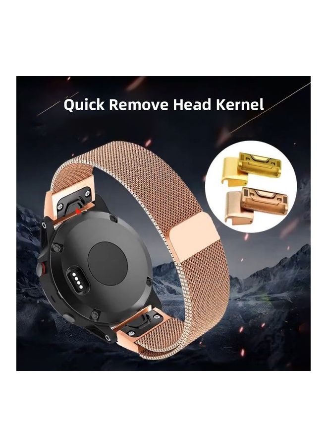 NIBEMINENT 2-Piece Watch Strap Connector Buckle Rose Gold - Image 3