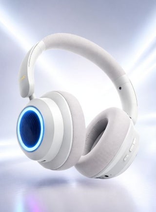 Wireless Bluetooth Headphones with (ANC) Active Noise Cancellation, RGB Lighting, Up to 130 Hours Playtime,Lightweight 80g Bluetooth v5.4 - view 2