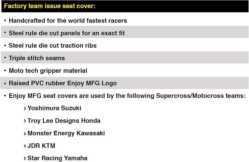 Enjoy Mfg Ribbed Seat Cover for Suzuki DRZ 400 - Image 4