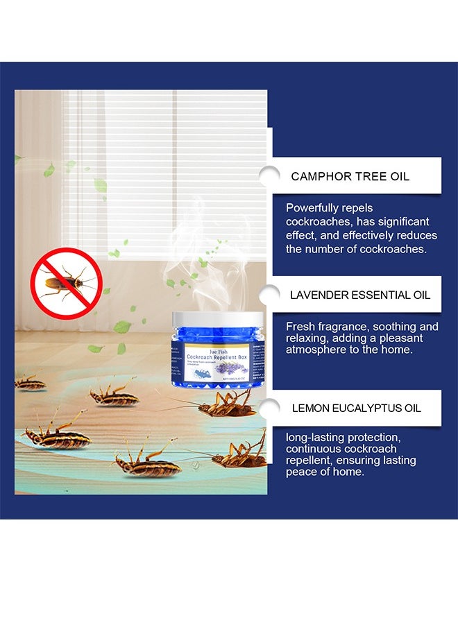 Cockroach Repellent, Indoor Cockroach Repellent Box, Pet Safe Cockroach Repellent, Cockroach Deterrent, Cockroach Control, Outdoor Cockroach Repellent, Effective and Safe - 100g