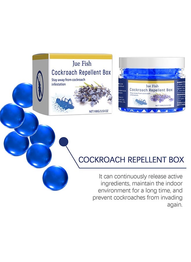 Cockroach Repellent, Indoor Cockroach Repellent Box, Pet Safe Cockroach Repellent, Cockroach Deterrent, Cockroach Control, Outdoor Cockroach Repellent, Effective and Safe - 100g