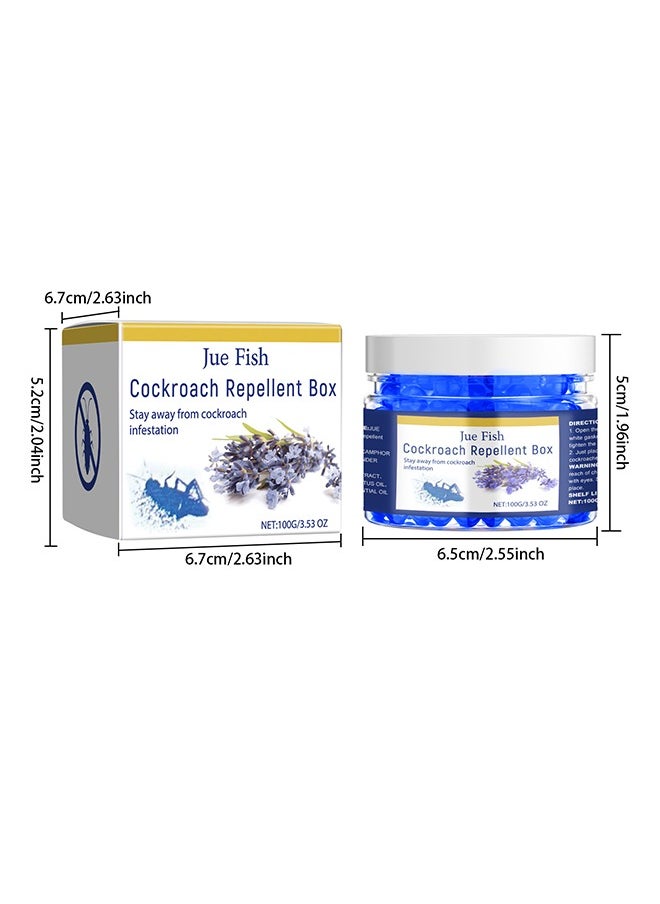 Cockroach Repellent, Indoor Cockroach Repellent Box, Pet Safe Cockroach Repellent, Cockroach Deterrent, Cockroach Control, Outdoor Cockroach Repellent, Effective and Safe - 100g